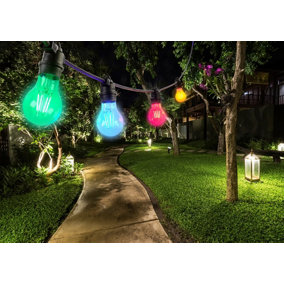 Sylvania ToLEDo Retro Chroma Green, Blue, Red, Orange E27 4W LED Bulbs for Festoon String Lights