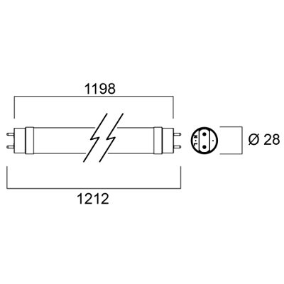 SYLVANIA TOLEDO SUPERIA T8 CCG AND AC 4FT LED TUBE LIGHT G13 16.8W (36W ...