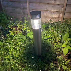 Sylvania YourHome 58 Lumen Solar LED Outdoor Bollard Light with Motion Sensor