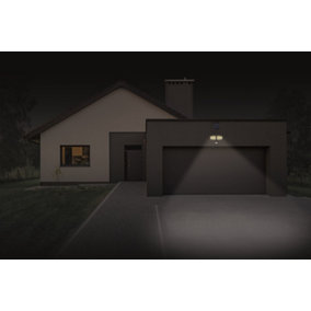 Sylvania YourHome 920 Lumen Solar LED Outdoor Floodlight with Motion Sensor