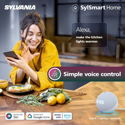Sylvania YourHome Smart LED Ceiling Light 22W 1500 Lumens Flush Mount