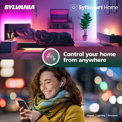 Sylvania YourHome Smart LED Ceiling Light 22W 1500 Lumens Flush Mount