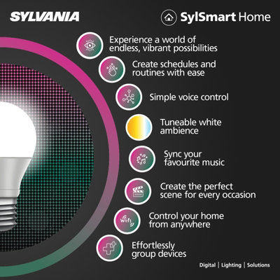 Sylvania YourHome Smart LED Ceiling Light 22W 1500 Lumens Flush Mount