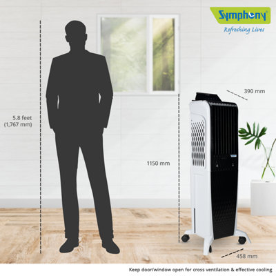 Symphony Diet 3D 40i Tower Air Cooler 40 Litres with Magnetic Remote - DIET3D40I