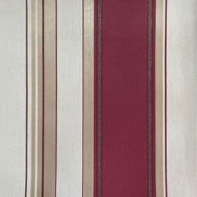 Synergy Stripe Wallpaper Rich Red Vymura M0803