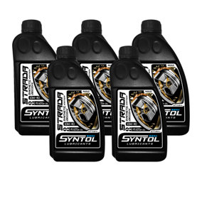 Syntol 10w40 Motorcycle Engine Oil Fully Synthetic 4 Stroke JASO MA / MA2  5x1L