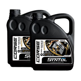 Syntol Corse 4T 10W-40 100% Synthetic Motorcycle Engine Oil 2x4L