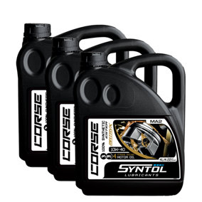 Syntol Corse 4T 10W-40 100% Synthetic Motorcycle Engine Oil 3x4L
