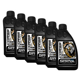Syntol Corse 4T 10W-40 100% Synthetic Motorcycle Engine Oil Jaso MA/MA2  6x1L
