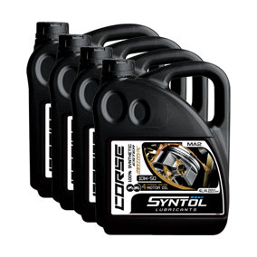 Syntol Corse 4T 10W-50 100% Synthetic Motorcycle Engine Oil Jaso MA/MA2 4x4L
