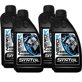 Syntol Nero-R 4T 10W-50 100% Synthetic Racing Motorcycle Engine Oil 4x1L