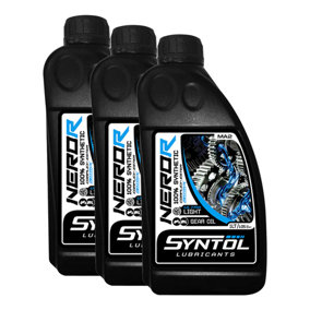 Syntol Nero-R Ultralight Motorcycle Gear Oil 3x1L API SG/SH/SJ/SL/SM, MA2/MA