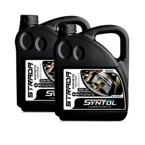 Syntol Strada 4T 20W-60 Semi Synthetic Motorcycle Engine Oil 2x4L