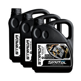 Syntol Strada 4T 20W-60 Semi Synthetic Motorcycle Engine Oil 3x4L
