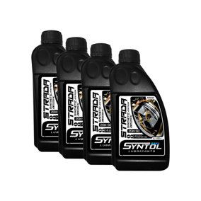 Syntol Strada 4T 20W-60 Semi Synthetic Motorcycle Engine Oil Jaso MA/MA2 4x1L
