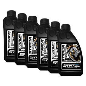 Syntol Strada 4T 20W-60 Semi Synthetic Motorcycle Engine Oil Jaso MA/MA2 6x1L