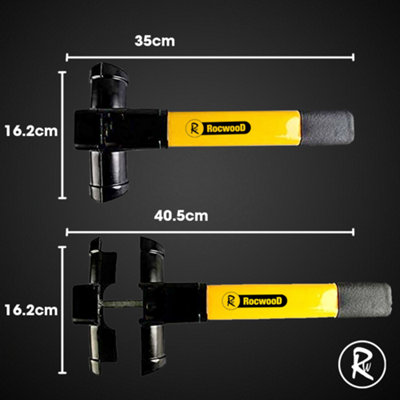 T-Bar Steering Wheel Lock Car Van Vehicle Security Safety with 2 Keys