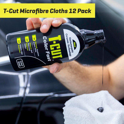 T-Cut 12 Large Microfibre Cloths Cleaning Detailing Towel Drying Polishing x2 - 6