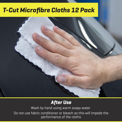 T-Cut 12 Large Microfibre Cloths Cleaning Detailing Towel Drying Polishing x2 - 7