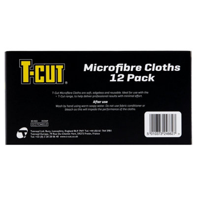 T-Cut 12 Large Microfibre Cloths Cleaning Detailing Towel Drying Polishing x2 - 9