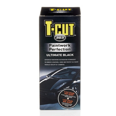 T-CUT 365 Ultimate Black Car Polish and Colour Restorer Scratch Repair Kit x 2