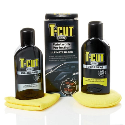 T-CUT 365 Ultimate Black Car Polish and Colour Restorer Scratch Repair Kit x 2 - 6