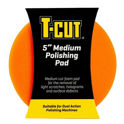 T-Cut 5 Inches Polishing Foam Pad Remove Scratches Defect For Dual Action Machines x4