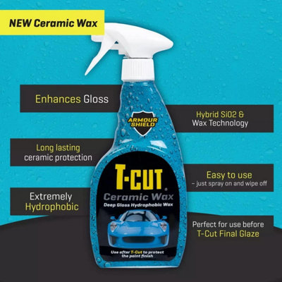 T-Cut Ceramic Sio2 Wax Hybrid Gloss Spray Silky Smooth Hydrophobic Shield x6 - 3