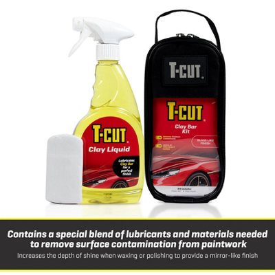 T-Cut Clay Bar Quick Car Detailer Deep Shine Removes Paintwork Contaminants x3 - 5
