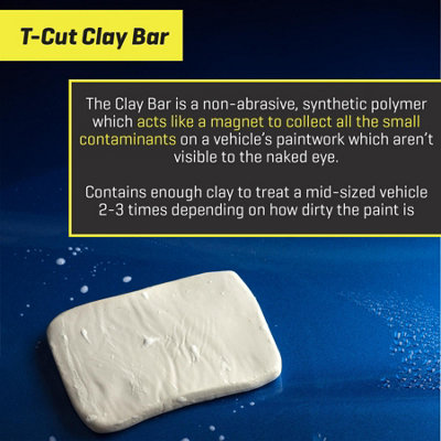 T-Cut Clay Bar Quick Car Detailer Deep Shine Removes Paintwork Contaminants x3 - 6