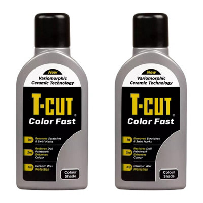 T-Cut CMW009 Color Fast Light Silver Car Polish Clean Shine 500ml x 2