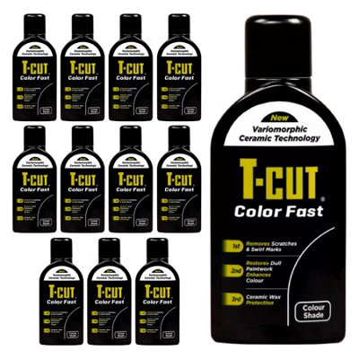 T-Cut Color Fast Black Ceramic Wax Polish Scratch Remover Colour Enhancer x12