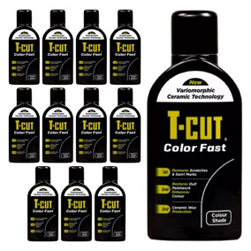 T-Cut Color Fast Black Ceramic Wax Polish Scratch Remover Colour Enhancer x12