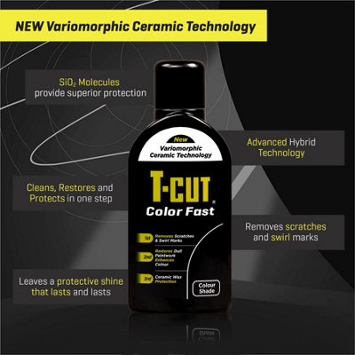 T-Cut Color Fast Black Ceramic Wax Polish Scratch Remover Colour Enhancer x12 - 3