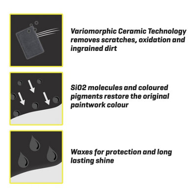 T-Cut Color Fast Black Ceramic Wax Polish Scratch Remover Colour Enhancer x12 - 6