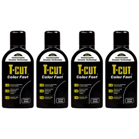 T-Cut Color Fast Black Ceramic Wax Polish Scratch Remover Colour Enhancer x4