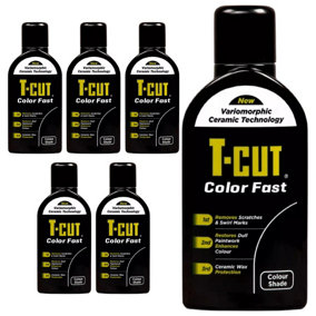 T-Cut Color Fast Black Ceramic Wax Polish Scratch Remover Colour Enhancer x6