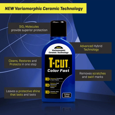 T-Cut Color Fast Dark Blue Ceramic Wax Polish Scratch Remover Colour Enhancer x3 - 4