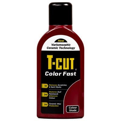 T-Cut Color Fast Dark Red Ceramic Wax Polish Scratch Remover Colour Enhancer x4
