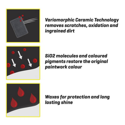 T-Cut Color Fast Dark Red Ceramic Wax Polish Scratch Remover Colour Enhancer x4 - 6