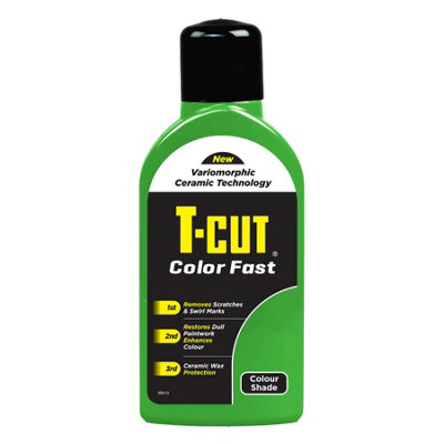 T-Cut Color Fast Green Ceramic Wax Polish Scratch Remover Colour Enhancer x3