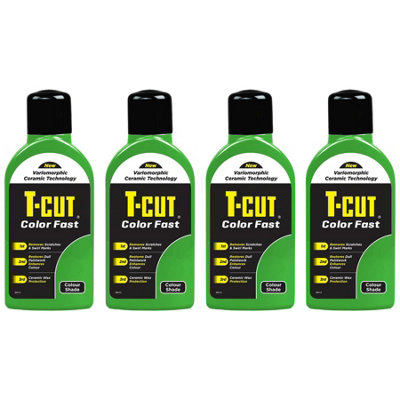 T-Cut Color Fast Green Ceramic Wax Polish Scratch Remover Colour Enhancer x4