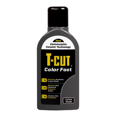 T-Cut Color Fast Grey Car Ceramic Wax Polish Scratch Remover Colour Enhancer x2