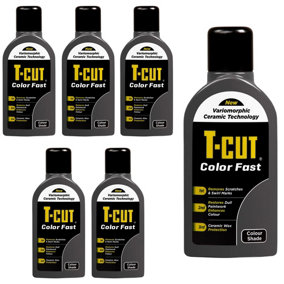 T-Cut Color Fast Grey Car Ceramic Wax Polish Scratch Remover Colour Enhancer x6