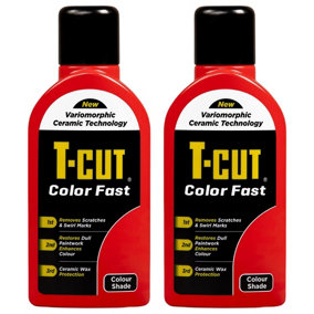 T-Cut Color Fast Light Red Ceramic Wax Polish Scratch Remover Colour Enhancer x2