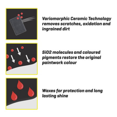 T-Cut Color Fast Light Red Ceramic Wax Polish Scratch Remover Colour Enhancer x4 - 6