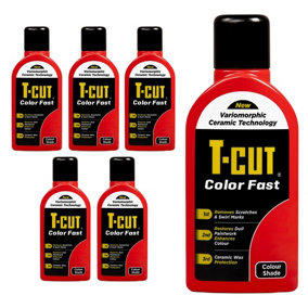 T-Cut Color Fast Light Red Ceramic Wax Polish Scratch Remover Colour Enhancer x6