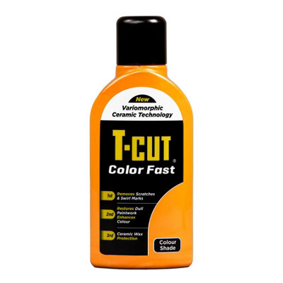 T-Cut Color Fast Orange Ceramic Wax Polish Scratch Remover Colour Enhancer x2