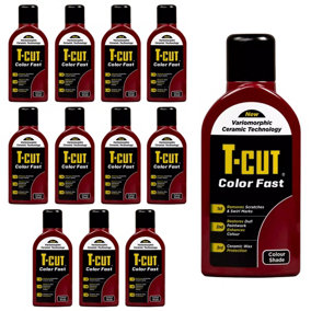 T-Cut Color Fast Paintwork Restore Polish Dark Red 500ml Cmw004 x 12
