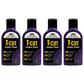 T-Cut Color Fast Purple Ceramic Wax Polish Scratch Remover Colour Enhancer x4